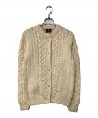 aran WOOLLEN MILLSアラン ウーレンミルズ）の古着「アランニットカーディガン」｜ベージュ