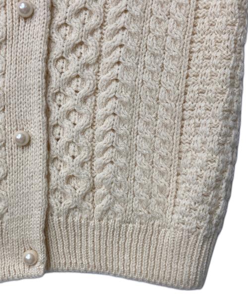 aran WOOLLEN MILLS（アラン ウーレンミルズ）aran WOOLLEN MILLS (アラン ウーレンミルズ) アランニットカーディガン ベージュ サイズ:XXLの古着・服飾アイテム