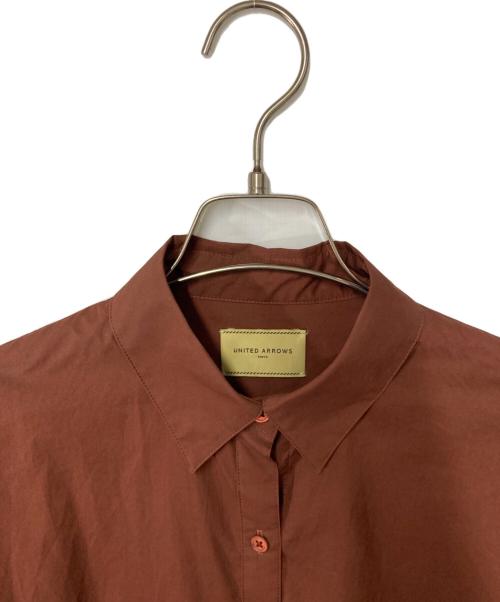 UNITED ARROWS（ユナイテッドアローズ）UNITED ARROWS (ユナイテッドアローズ) カラー ビッグシャツ ブラウン サイズ:Freeの古着・服飾アイテム