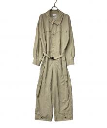 Adam et Rope（アダム エ ロペ）の古着「リサイクルナイロンジャンプスーツ」｜ベージュ