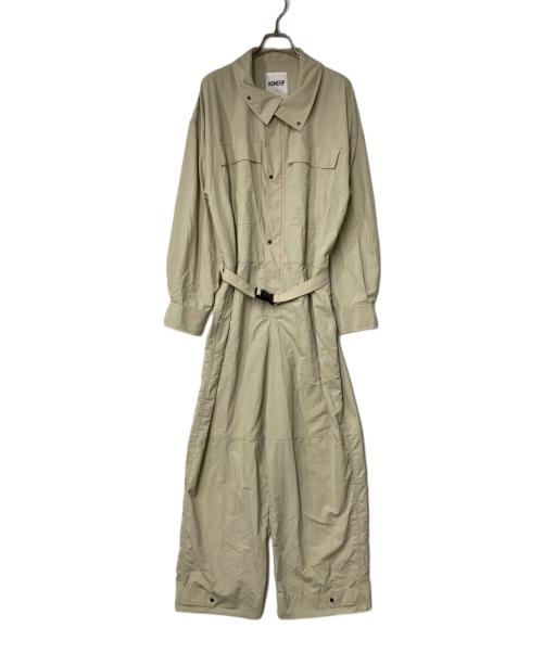 Adam et Rope（アダム エ ロペ）Adam et Rope (アダム エ ロペ) リサイクルナイロンジャンプスーツ ベージュ サイズ:38の古着・服飾アイテム