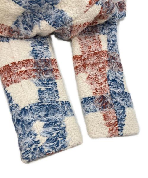 LEVI'S MADE&CRAFTED（リーバイスメイドクラフテッド）LEVI'S MADE&CRAFTED (リーバイスメイドクラフテッド) Women's Brush Plaid Overcoat ホワイト×レッド×ブルー サイズ:XS 未使用品の古着・服飾アイテム