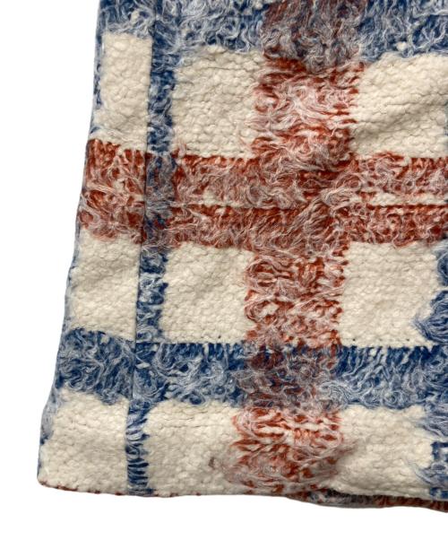 LEVI'S MADE&CRAFTED（リーバイスメイドクラフテッド）LEVI'S MADE&CRAFTED (リーバイスメイドクラフテッド) Women's Brush Plaid Overcoat ホワイト×レッド×ブルー サイズ:XS 未使用品の古着・服飾アイテム