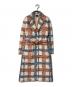 LEVI'S MADE&CRAFTED（リーバイスメイドクラフテッド）の古着「Women's Brush Plaid Overcoat」｜ホワイト×レッド×ブルー