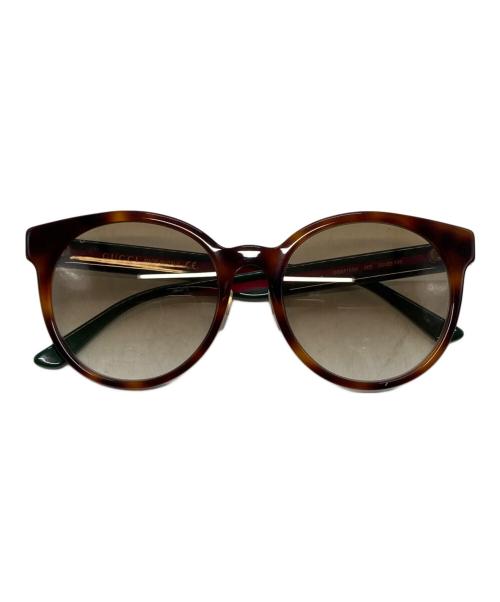 GUCCI（グッチ）GUCCI (グッチ) サングラス グリーン×レッド サイズ:55□20-145の古着・服飾アイテム