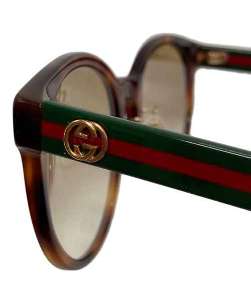 GUCCI（グッチ）GUCCI (グッチ) サングラス グリーン×レッド サイズ:55□20-145の古着・服飾アイテム