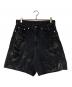 FR(13)NDS（フレンズ）の古着「ダメージハーフデニムパンツ」｜ブラック
