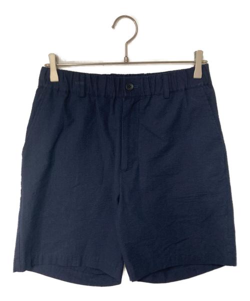 son of the cheese（（サノバチーズ））SON OF THE CHEESE (（サノバチーズ）) Seersucker Short pants ネイビー サイズ:Ｍの古着・服飾アイテム
