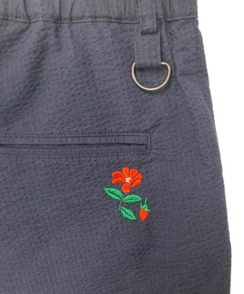 son of the cheese（（サノバチーズ））SON OF THE CHEESE (（サノバチーズ）) Seersucker Short pants ネイビー サイズ:Ｍの古着・服飾アイテム