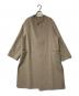Plage（プラージュ）の古着「ハミルトンノーカラーコート」｜ベージュ