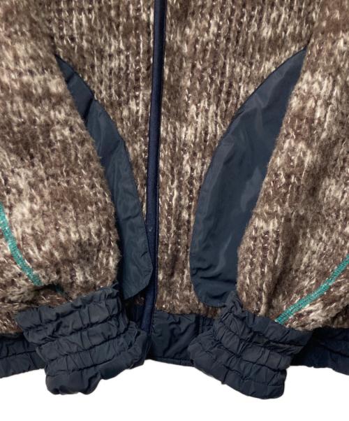 KOLOR（カラー）KOLOR (カラー) ニット切替ブルゾン ブラウン×ブラック サイズ:2の古着・服飾アイテム