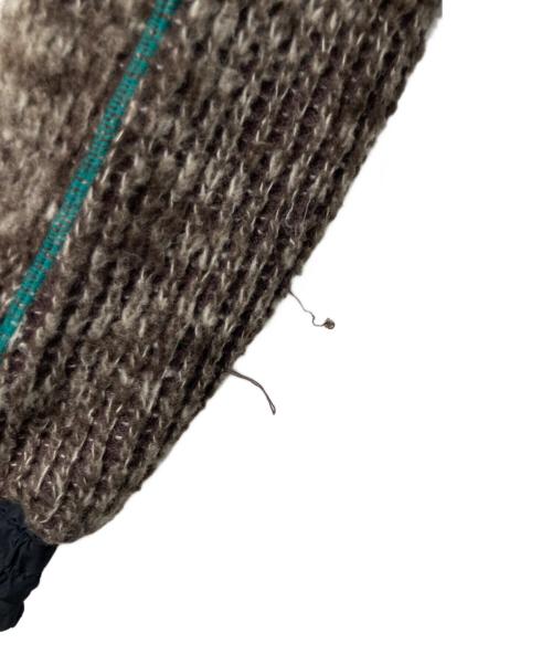 KOLOR（カラー）KOLOR (カラー) ニット切替ブルゾン ブラウン×ブラック サイズ:2の古着・服飾アイテム