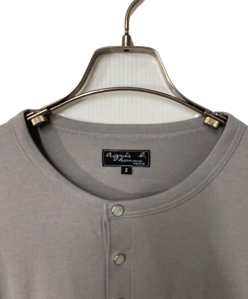 agnes b homme（アニエスベーオム）agnes b homme (アニエスベーオム) CARDIGAN PRESSION グレー サイズ:2の古着・服飾アイテム