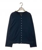 agnes b hommeアニエスベーオム）の古着「CARDIGAN PRESSION」｜ネイビー