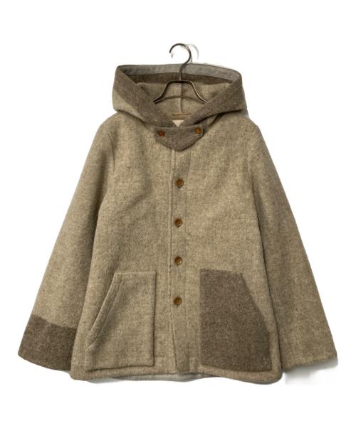 Pal'las Palace（パラスパレス）PAL'LAS PALACE (パラスパレス) ウールフーデットジャケット ベージュ サイズ:3の古着・服飾アイテム