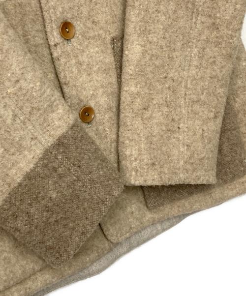 Pal'las Palace（パラスパレス）PAL'LAS PALACE (パラスパレス) ウールフーデットジャケット ベージュ サイズ:3の古着・服飾アイテム