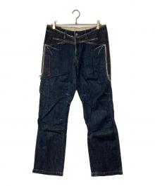 MARITHE+FRANCOIS GIRBAUD（マリテフランソワジルボー）の古着「ダメージ加工デニムパンツ」｜インディゴ