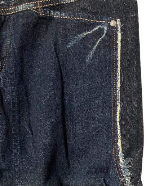 MARITHE+FRANCOIS GIRBAUD（マリテフランソワジルボー）MARITHE+FRANCOIS GIRBAUD (マリテフランソワジルボー) ダメージ加工デニムパンツ インディゴ サイズ:Lの古着・服飾アイテム