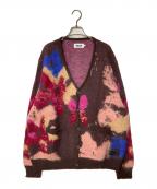 PALACEパレス）の古着「HAIRY FLOWER KNIT」｜ブラウン×レッド