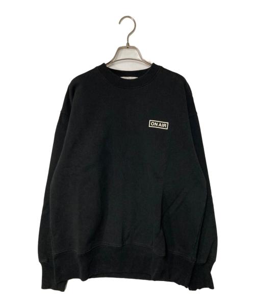 ONAIR（オンエア―）ONAIR (オンエア―) クルーネックスウェット ブラック サイズ:Lの古着・服飾アイテム
