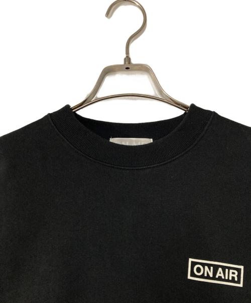 ONAIR（オンエア―）ONAIR (オンエア―) クルーネックスウェット ブラック サイズ:Lの古着・服飾アイテム