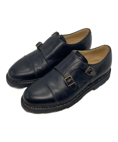 PARABOOT（パラブーツ）PARABOOT (パラブーツ) WILLIAM ダブルモンクストラップシューズ ブラック サイズ:7 1/2の古着・服飾アイテム