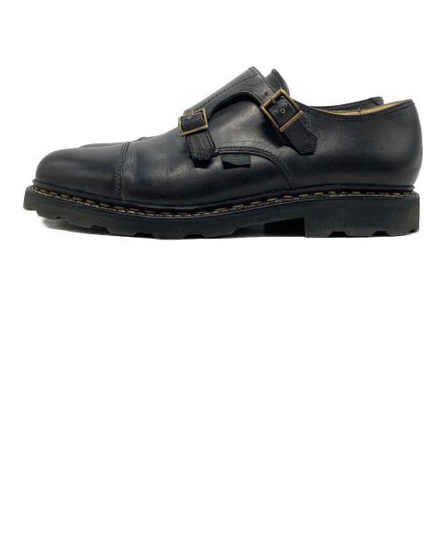 PARABOOT（パラブーツ）PARABOOT (パラブーツ) WILLIAM ダブルモンクストラップシューズ ブラック サイズ:7 1/2の古着・服飾アイテム