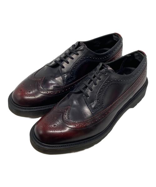 Dr.Martens（ドクターマーチン）Dr.Martens (ドクターマーチン) 3989 ブローグシューズ イングランド製 ボルドー×ブラック サイズ:USM 8/UK7/EU41の古着・服飾アイテム