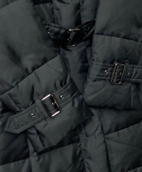 BURBERRY LONDON（バーバリーロンドン）BURBERRY LONDON (バーバリーロンドン) フォックスファー フーデッドダウンコート ブラック サイズ:38の古着・服飾アイテム