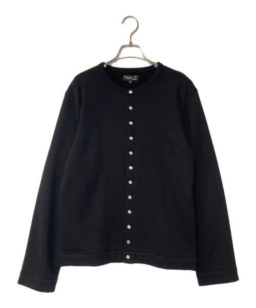 agnes b homme（アニエスベーオム）agnes b homme (アニエスベーオム) カーディガンプレッション ブラック サイズ:1の古着・服飾アイテム