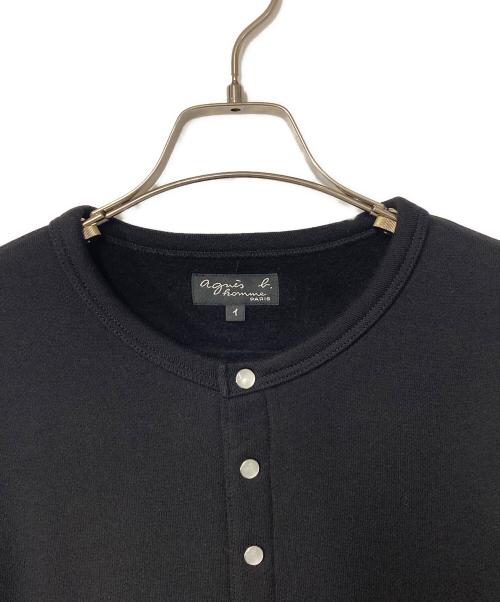 agnes b homme（アニエスベーオム）agnes b homme (アニエスベーオム) カーディガンプレッション ブラック サイズ:1の古着・服飾アイテム