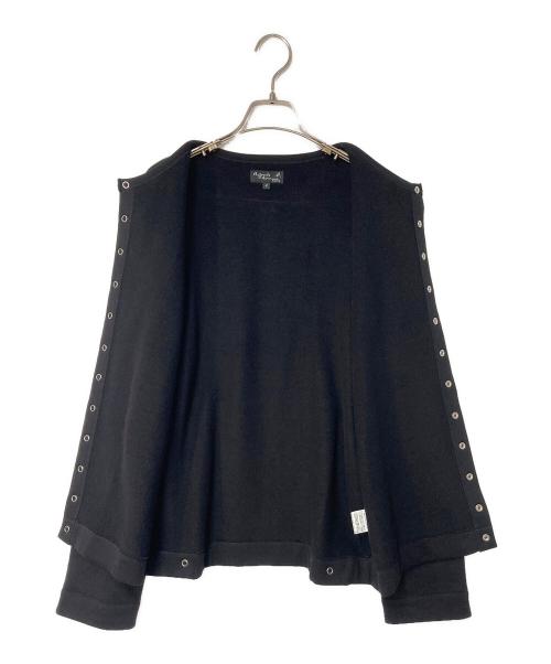 agnes b homme（アニエスベーオム）agnes b homme (アニエスベーオム) カーディガンプレッション ブラック サイズ:1の古着・服飾アイテム