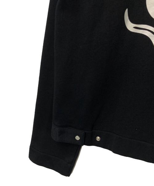 agnes b homme（アニエスベーオム）agnes b homme (アニエスベーオム) スウェットクルーネックカーディガン ブラック サイズ:2の古着・服飾アイテム