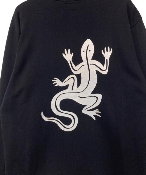 agnes b homme（アニエスベーオム）agnes b homme (アニエスベーオム) スウェットクルーネックカーディガン ブラック サイズ:2の古着・服飾アイテム