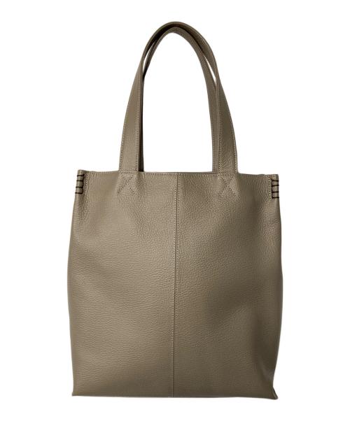 傳濱野（デンハマノ）傳濱野 (デンハマノ) Ameria レザートートバッグ グレージュの古着・服飾アイテム