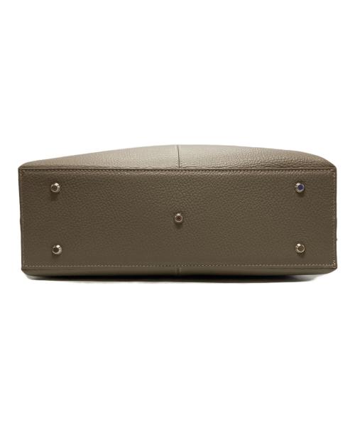 傳濱野（デンハマノ）傳濱野 (デンハマノ) Ameria レザートートバッグ グレージュの古着・服飾アイテム