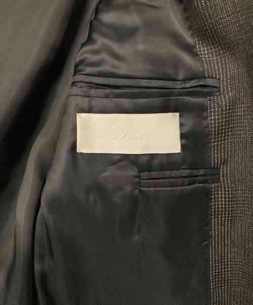 DIOR HOMME（ディオール オム）DIOR HOMME (ディオール オム) 08AW Super 100'S ウールテーラードジャケット イタリア製 ダークグレー サイズ:42の古着・服飾アイテム