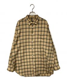 SOPHNET.（ソフネット）の古着「WOOL TWILL BAGGY SHIRT」｜ベージュ