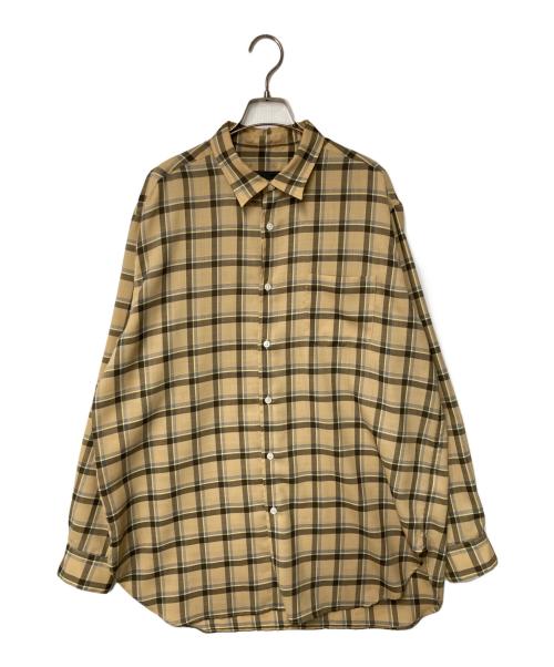 SOPHNET.（ソフネット）SOPHNET. (ソフネット) WOOL TWILL BAGGY SHIRT ベージュ サイズ:Ｍの古着・服飾アイテム