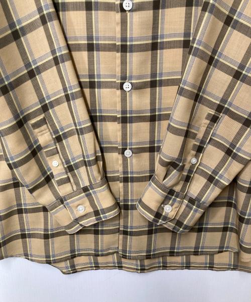SOPHNET.（ソフネット）SOPHNET. (ソフネット) WOOL TWILL BAGGY SHIRT ベージュ サイズ:Ｍの古着・服飾アイテム
