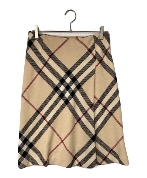 BURBERRY LONDON（バーバリーロンドン）BURBERRY LONDON (バーバリーロンドン) ノバチェックスカート ベージュ サイズ:40の古着・服飾アイテム