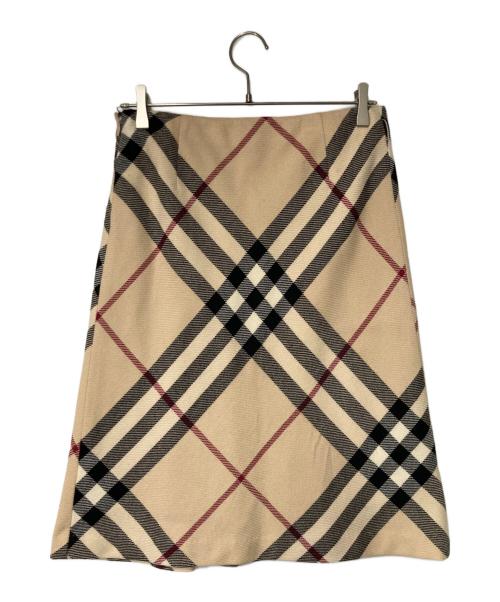 BURBERRY LONDON（バーバリーロンドン）BURBERRY LONDON (バーバリーロンドン) ノバチェックスカート ベージュ サイズ:40の古着・服飾アイテム
