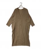 evam evaエヴァムエヴァ）の古着「cotton robe」｜ベージュ