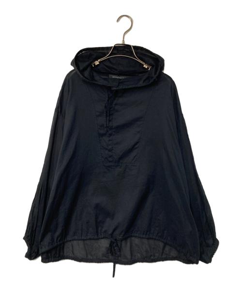 mizuiro-ind（ミズイロインド）mizuiro-ind (ミズイロインド) フーデットブラウス ネイビー サイズ:Freeの古着・服飾アイテム