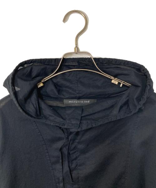 mizuiro-ind（ミズイロインド）mizuiro-ind (ミズイロインド) フーデットブラウス ネイビー サイズ:Freeの古着・服飾アイテム