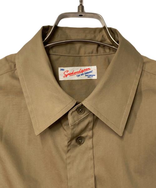 Spick and Span（スピック＆スパン）Spick and Span (スピックアンドスパン) CO/PEヘムギャザーシャツ ブラウン サイズ:FREEの古着・服飾アイテム