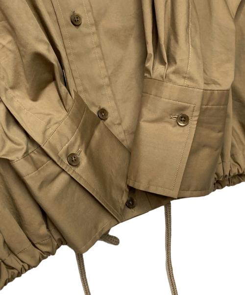 Spick and Span（スピック＆スパン）Spick and Span (スピックアンドスパン) CO/PEヘムギャザーシャツ ブラウン サイズ:FREEの古着・服飾アイテム