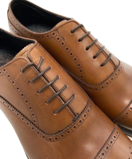 SHETLAND FOX（シェットランドフォックス）SHETLAND FOX (シェットランドフォックス) セミブローグシューズ ブラウン サイズ:7の古着・服飾アイテム