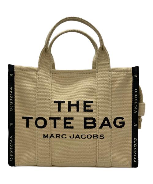 MARC JACOBS（マークジェイコブス）MARC JACOBS (マークジェイコブズ) ザ ジャカード トート バッグ ミディアム ベージュ×ブラックの古着・服飾アイテム