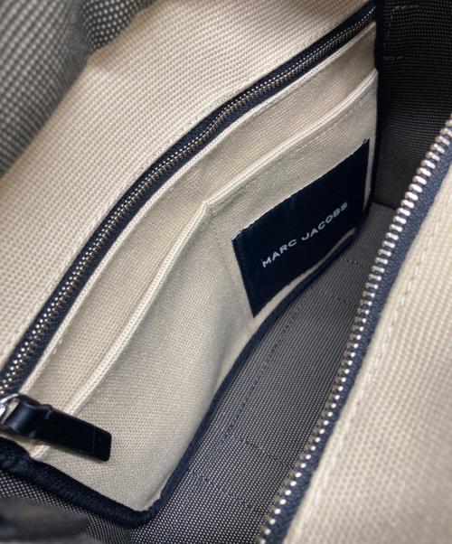 MARC JACOBS（マークジェイコブス）MARC JACOBS (マークジェイコブズ) ザ ジャカード トート バッグ ミディアム ベージュ×ブラックの古着・服飾アイテム